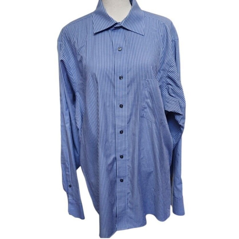 Donald J. Trump Long Sleeve Dress Shirt Size 17 36/37